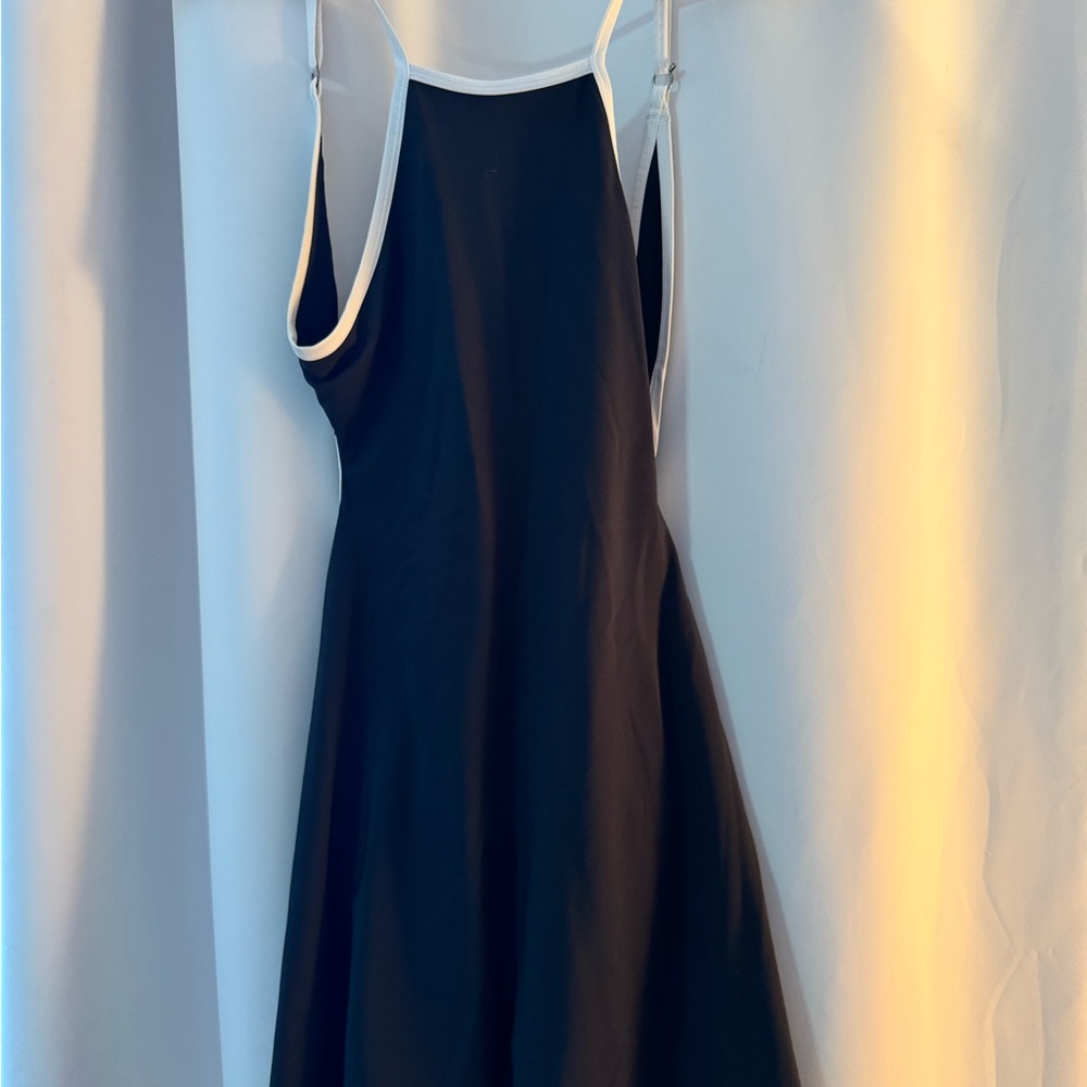 Abercrombie & Fitch Black Dress with built in shorts with White Accents